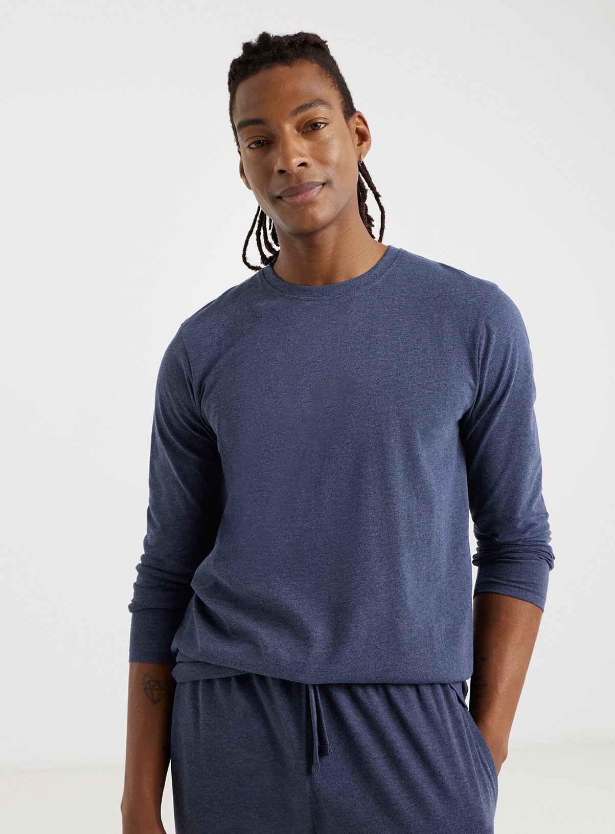 JACAMO 2 Pack Long Sleeve Open Hem Pyjamas L - Image 3 thumbnail